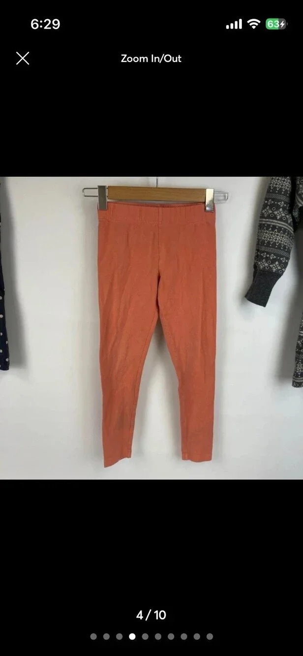 Tea Collection Sz 7 Girls Dresses & Lands End Leggings Lot Outfit Set 3pc Bundle